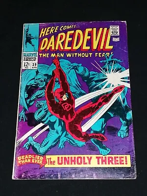 Buy Daredevil 39 - April 1968 - Marvel Comics - The Unholy Three • 19£