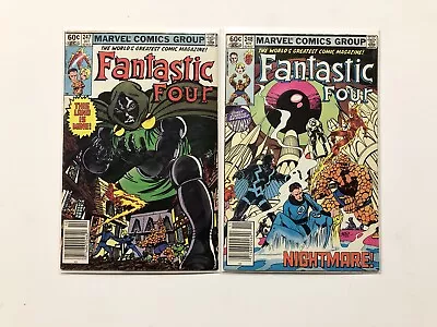 Buy Fantastic Four #247 & #248 (Marvel 1982) Newsstand - Dr Doom II 1st Appearance • 11.06£