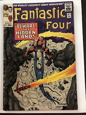 Buy Fantastic Four #47. 1966. Stan Lee / Jack Kirby Inhumans • 30£