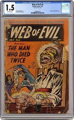 Buy Web Of Evil #5 CGC 1.5 1953 2066880011 • 1,494.25£