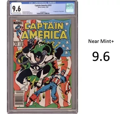 Buy Captain America #312 NS - Key & 1st App. Of Flag Smasher - CGC 9.6 - New Slab! • 114.63£