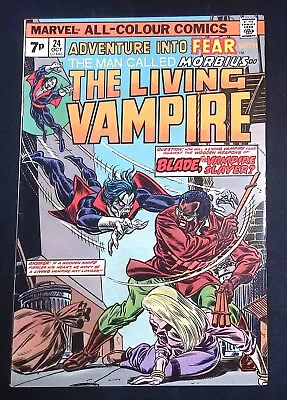 Buy Adventure Into Fear #24 Bronze Age Marvel Comics 1st Meeting Of Blade VF • 49.99£