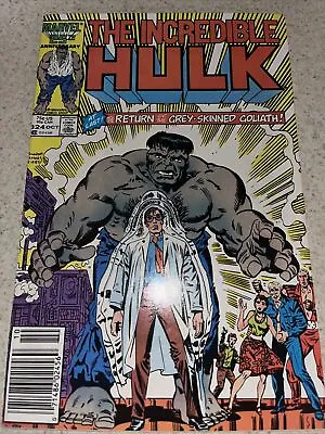 Buy Incredible Hulk 324 NEWSSTAND Return Of Grey-Skinned Hulk 1986 VF/NM • 9.88£