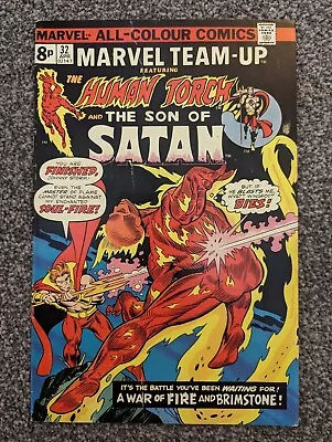 Buy Marvel Team Up 32. Marvel 1975. Human Torch, Son Of Satan • 2.49£