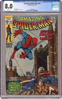 Buy Amazing Spider-Man #95 CGC 8.0 1971 4118099012 • 136.73£
