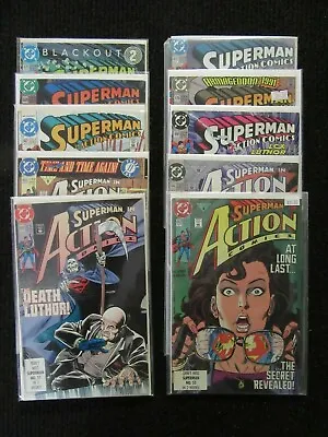 Buy Action Comics #660-#672  Dec 90 Onward  Lot Of 10 High Grade Books!!  See List!! • 11.99£