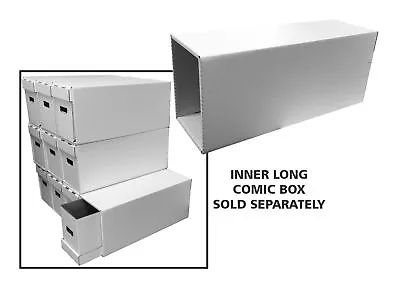 Buy Comic House Long Box File Drawer For Books With Inner Support Stack Storage New • 27.30£