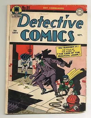 Buy Detective Comics #91 GD- 1.8 1944 • 921.44£