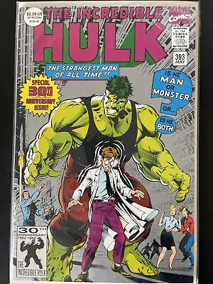Buy Incredible Hulk #393 (Marvel 1992) 30th Anniversary Issue 2nd Print • 4.74£
