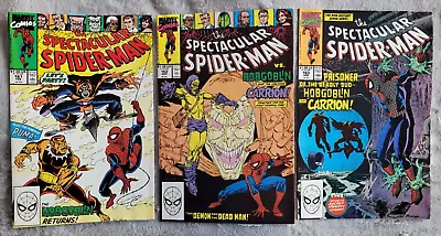 Buy 3x Spectacular Spiderman Issue # 161, 162 & 163 From 1990 Original Marvel Comics • 3£