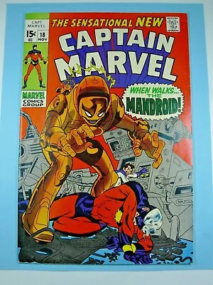 Buy Captain Marvel #18 - Carol Danvers Gets Powers 1st Mandroid - VG/FN - Marvel A • 35.96£