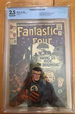 Buy Fantastic Four 45 CBCS 2.5 1965 1st Appearance Of The Inhumans! • 79.06£