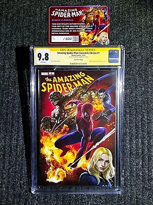 Buy Amazing Spider-man #1 Cgc 9.8  Comic Facsimile Signed By Skan Le 600 Nycc 2022 • 112.08£