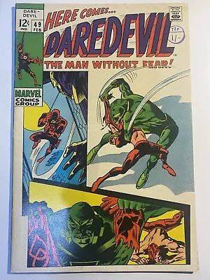 Buy DAREDEVIL #49 Silver Age Gene Colan Marvel Comics 1969 VF- • 34.95£