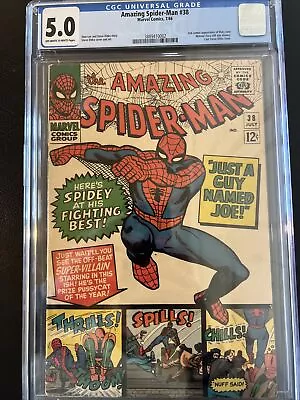 Buy Amazing Spider-man #38 CGC 5.0 • 103.09£