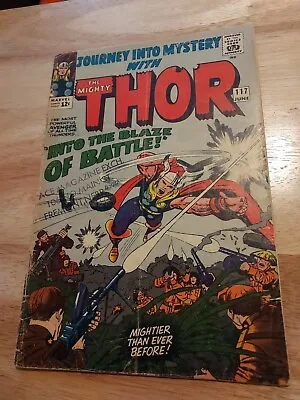 Buy Thor In Journey Into Mystery #117 (1965) 3.0 G/VG -Into Blaze Of Battle! • 41.96£