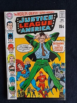 Buy Justice League Of America 77 Dc 1969 Superman Batman Flash Green Lantern  • 10.25£