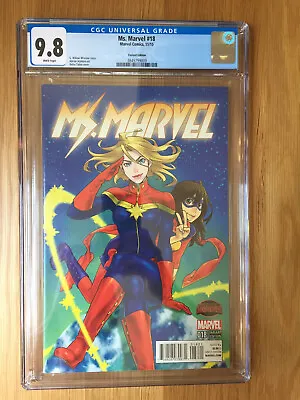 Buy Ms. Marvel #18 CGC 9.8 (2015) Tateo Manga Variant Cover! Captain Marvel • 55.15£