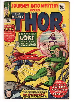 Buy Journey Into Mystery #108 (1964) - Grade 4.5 -  Battle With Loki - Thor! • 70.95£