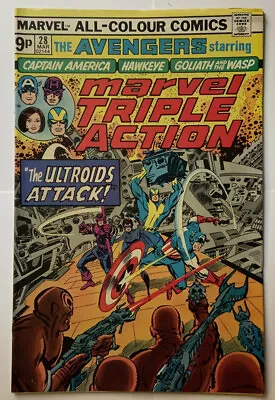Buy Marvel Triple Action #28 | 1975 | Reprints Avengers #36 | Stan Lee | Don Heck • 3.25£