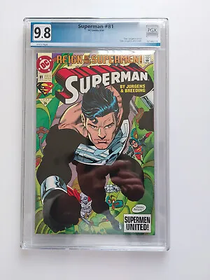 Buy Superman #81 PGX 9.8 NM/Mint White Pages 1st Black Suit Cover • 55.97£
