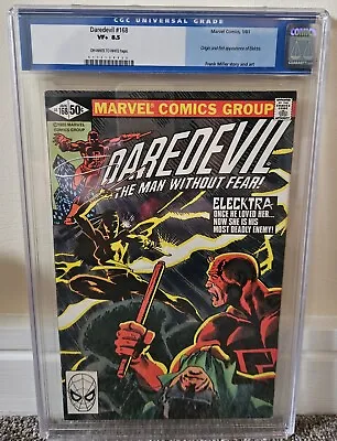 Buy Daredevil #168 CGC 8.5 (1981) 1st Elektra Old Label Deadpool Movie Marvel VF+ • 214£