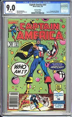 Buy Captain America 307 CGC 9.0 1985 4302510011 1st Appearance Of Madcap Newsstand • 78.84£