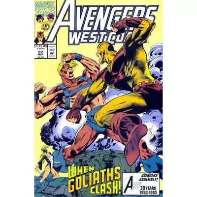 Buy Avengers West Coast #92 In Near Mint Minus Condition. Marvel Comics [a! • 3.93£