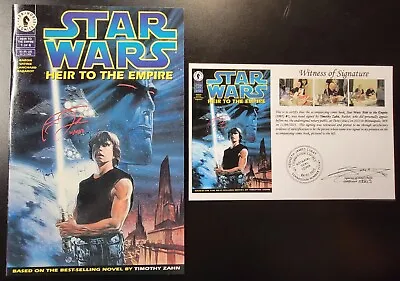 Buy Star Wars Heir To The Empire (1995) #1 SIGNED By Timothy Zahn With Notarized WOS • 216.80£