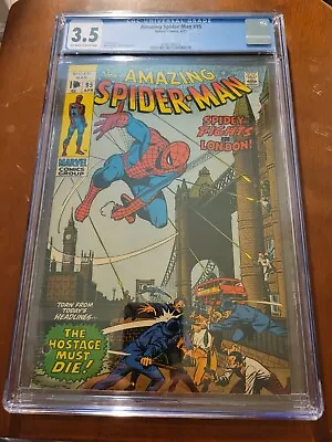 Buy Amazing Spider-Man 95 CGC 3.5 OW/White Pages (Classic Romita London Cover!!) • 71.96£