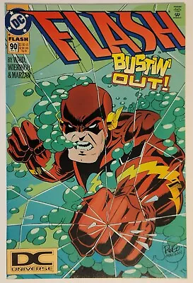 Buy The Flash #90 (1994) VF Vol 2 DC Universe DCU UPC Logo Variant • 3.55£