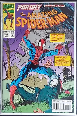 Buy Amazing Spiderman #389 1994 W/ Trading Cards Insert! Mark Bagley NM • 8.69£