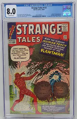 Buy Strange Tales #113 ~ Marvel 1963 ~ Cgc 8.0 ~ 1st Plantman • 297.58£