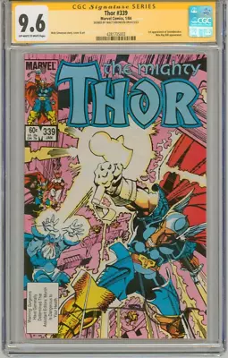 Buy Thor #339 CGC SS 9.6 SIGNED Walt Simonson Cover Story & Art ~ 1st Stormbreaker • 158.11£