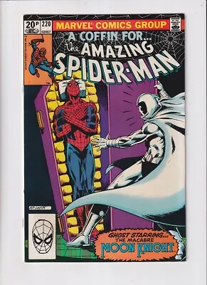 Buy Amazing Spider-Man (1963) # 220 UK Price (8.0-VF) (1961656) Moon Knight 1981 • 18£