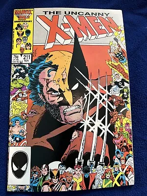 Buy Uncanny X-Men Vol.1 #211 November 1986 VF+ Marvel Comics 25th Anniversary • 15.04£