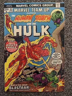 Buy Marvel Team Up 18. 1974. The Hulk, The Human Torch. Rare In UK. Combined Postage • 14.99£