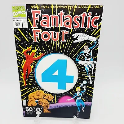 Buy FANTASTIC FOUR #358 Comic 1991 Die Cut Cover  1st Paibok Power Skrull VG • 21.44£