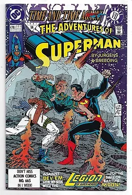 Buy The Adventures Of Superman #478 Time And Time Again FN (1991) DC Comics • 1.50£