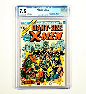 Buy Giant Size X-Men #1 CGC 7.5 VF- (OW/WP) 1st App. Of New X-men 2nd App. Wolverine • 2,613.66£