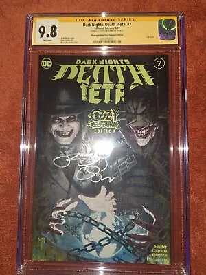 Buy Dark Nights: Death Metal #7 CGC SS 9.8 Signed Ozzy Osbourne!! Ozzy  Variant • 796.65£