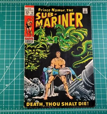Buy Sub-Mariner #13 (1969) 1st App Gargantos Classic Marvel Comics Thomas Severin FN • 23.84£