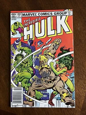 Buy The Incredible Hulk 282 Newsstand 1st Team-up App Of She-hulk Marvel Comics 1983 • 15.98£