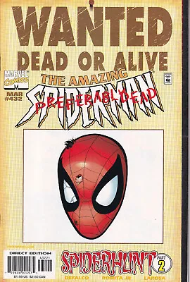 Buy AMAZING SPIDER-MAN Vol. 1 No. 432 March 1998 MARVEL Comics - Variant Cover • 51.13£