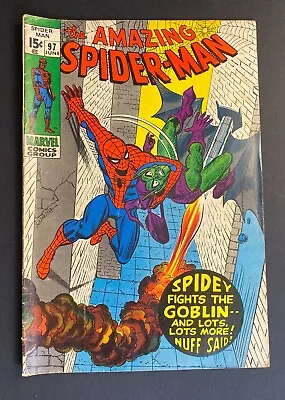 Buy Amazing Spider-Man 1971 Marvel #97 June, John Romita Cover 7.5 • 75.08£