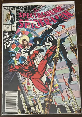 Buy Spectacular Spider-Man #137 VF 8.0 NEWSSTAND 2ND APPEARANCE TOMBSTONE 1988 • 3.93£