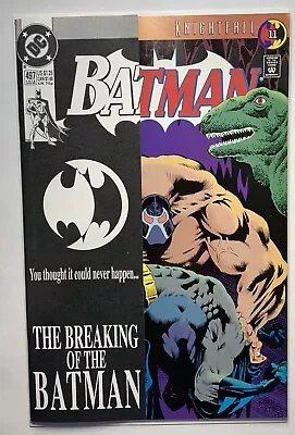 Buy Batman #497 DC 1993 Knightfall Part 11 Bane Breaks Batman!  VF/NM • 4.82£