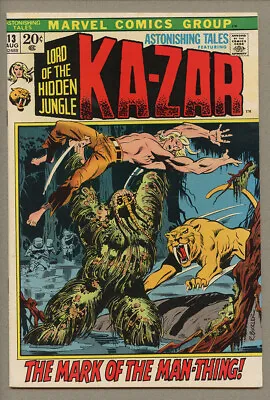 Buy Astonishing Tales #13, Ka-Zar, 1st Man-Thing Cover And 3rd In Comics • 35.75£