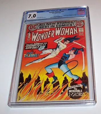 Buy Wonder Woman #201 - DC 1972 Bronze Age Issue - CGC FN/VF 7.0 - Catwoman Cover • 114.64£