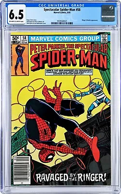Buy Spectacular Spider-Man #58 CGC 6.5 (Sep 1981, Marvel) Byrne, Ringer & Beetle App • 28.39£